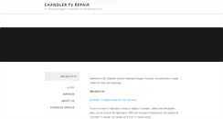 Desktop Screenshot of chandlertvrepair.com