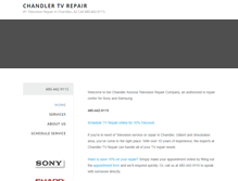 Tablet Screenshot of chandlertvrepair.com